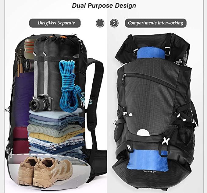 Zaini: Wanderrucksack 50L / 50L Rucksack / Trekkingrucksack – Nuovo e nell'imballaggio originale da Zürich venduto da MueDes 8