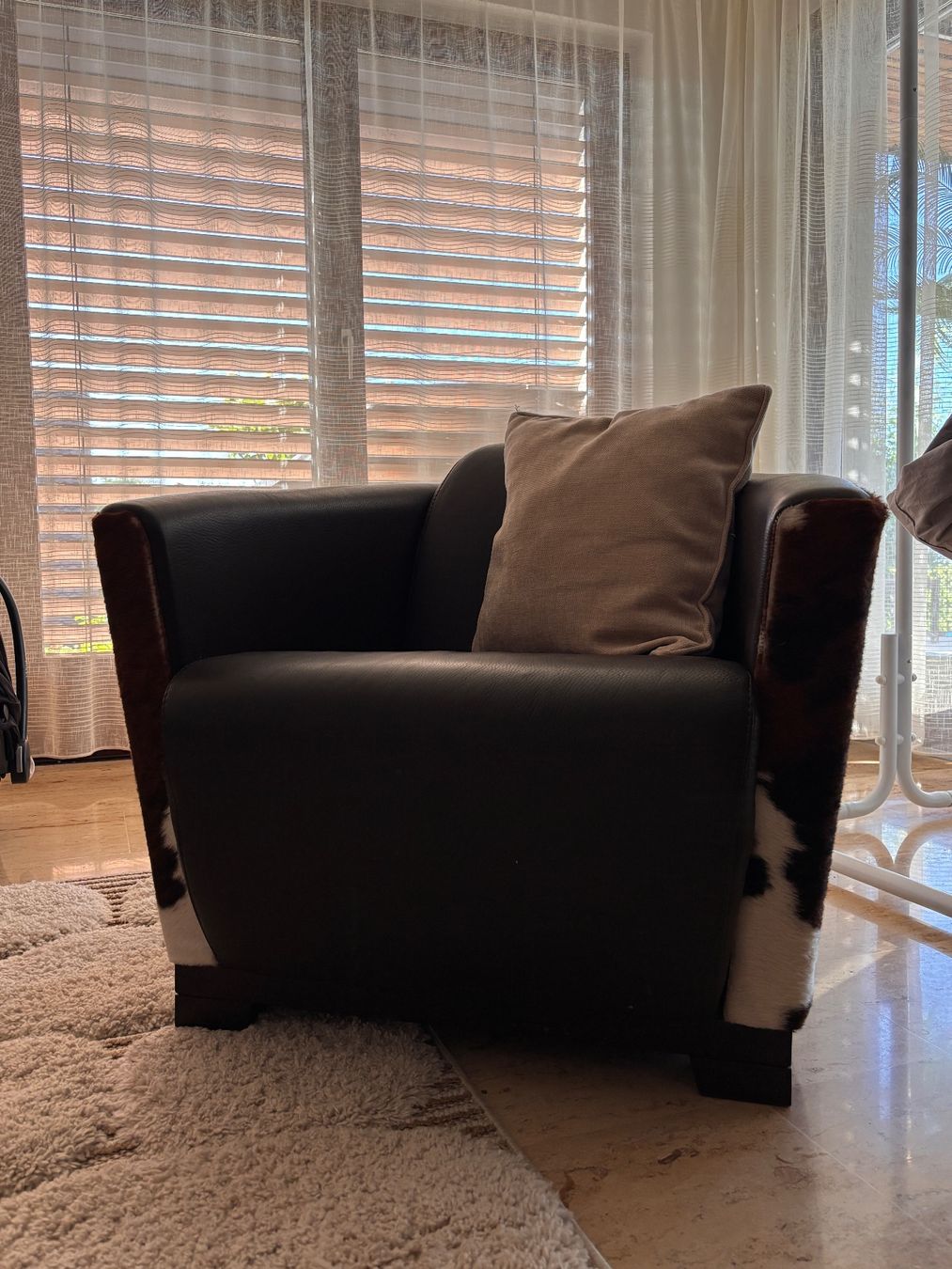 Pfister Fauteuils: Echtleder Kuhsessel zu verkaufen – D'occasion à Rickenbach SO par bau_x59d 2