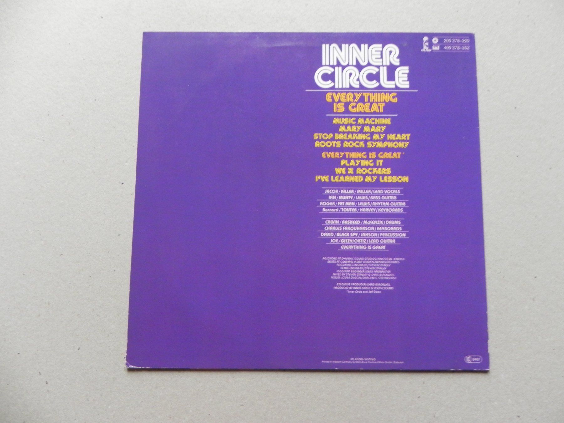 Dischi in vinile: LP Jamaika Reggae Inner Circle 1979 Every Thing is Great – Usato da Siebnen venduto da krimsie 1