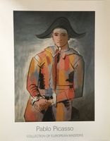 Pablo Picasso  "Arlequin, Les Mains Croisees"  KUNSTDRUCK