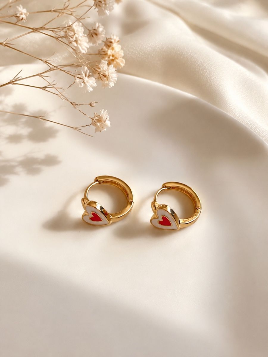 Orecchini pendenti & Orecchini a lobo: Heart Hoops – Nuovo e nell'imballaggio originale da Zürich venduto da MML