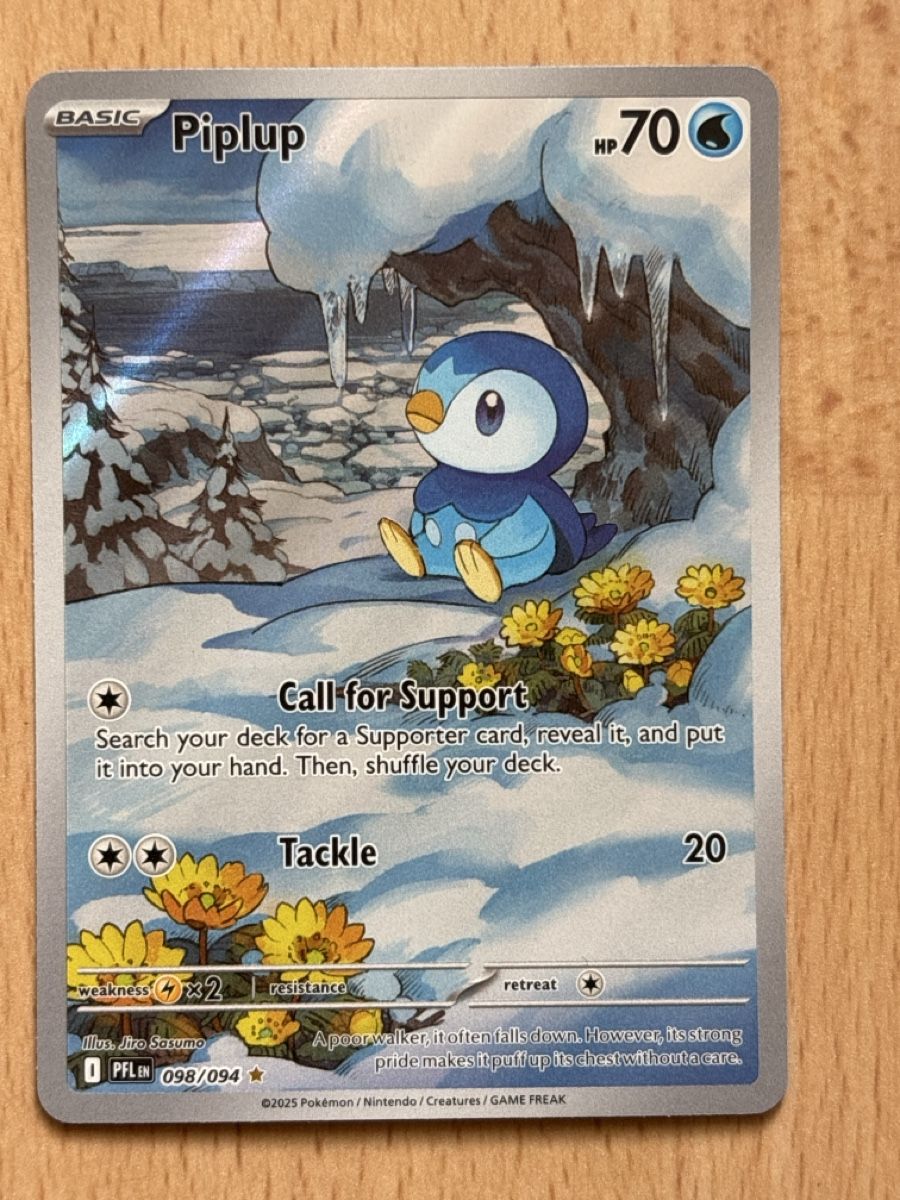 Pokémon Carte collezionabili: Piplup Illustration Rare – Nuovo (secondo la descrizione) da Allschwil venduto da giu_qlw6 1