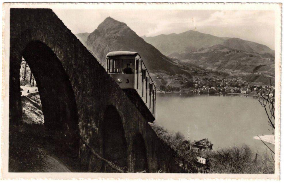 Cartoline postali: Lugano - Standseilbahn Monte Brè – Usato da Binningen venduto da Mountainrider