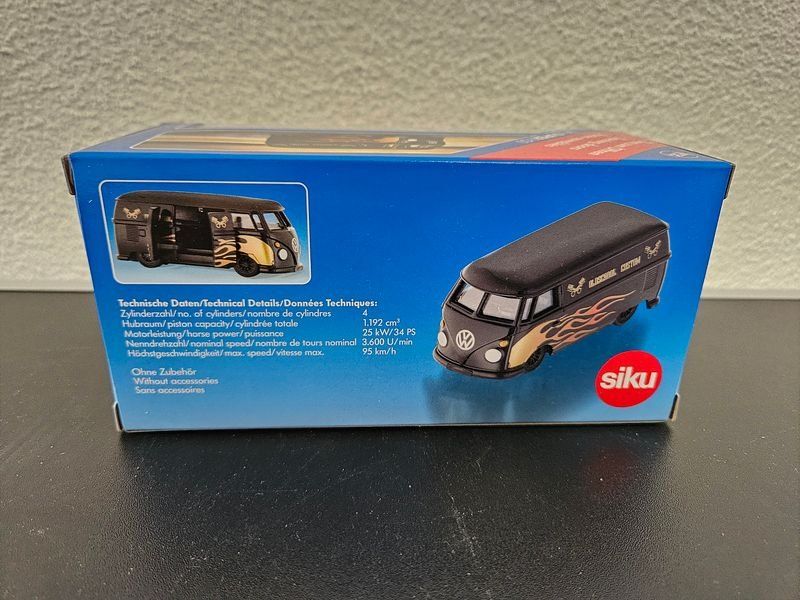 Siku Giocattoli: Neu - Siku - 2363 - VW T1 Transporter Custom – Nuovo e nell'imballaggio originale da Dagmersellen venduto da Jarsetz_Restposten 1