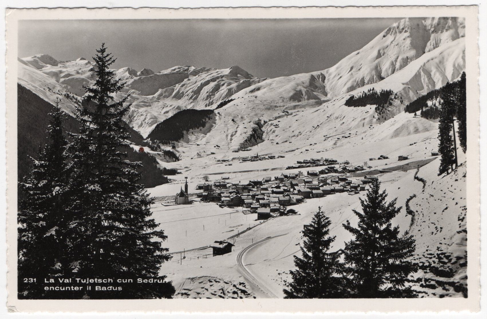Tutti i francobolli: SEDRUN - seltener Aushilfstempel auf Ansichtskarte – Usato da Eglisau venduto da Chperfins 1