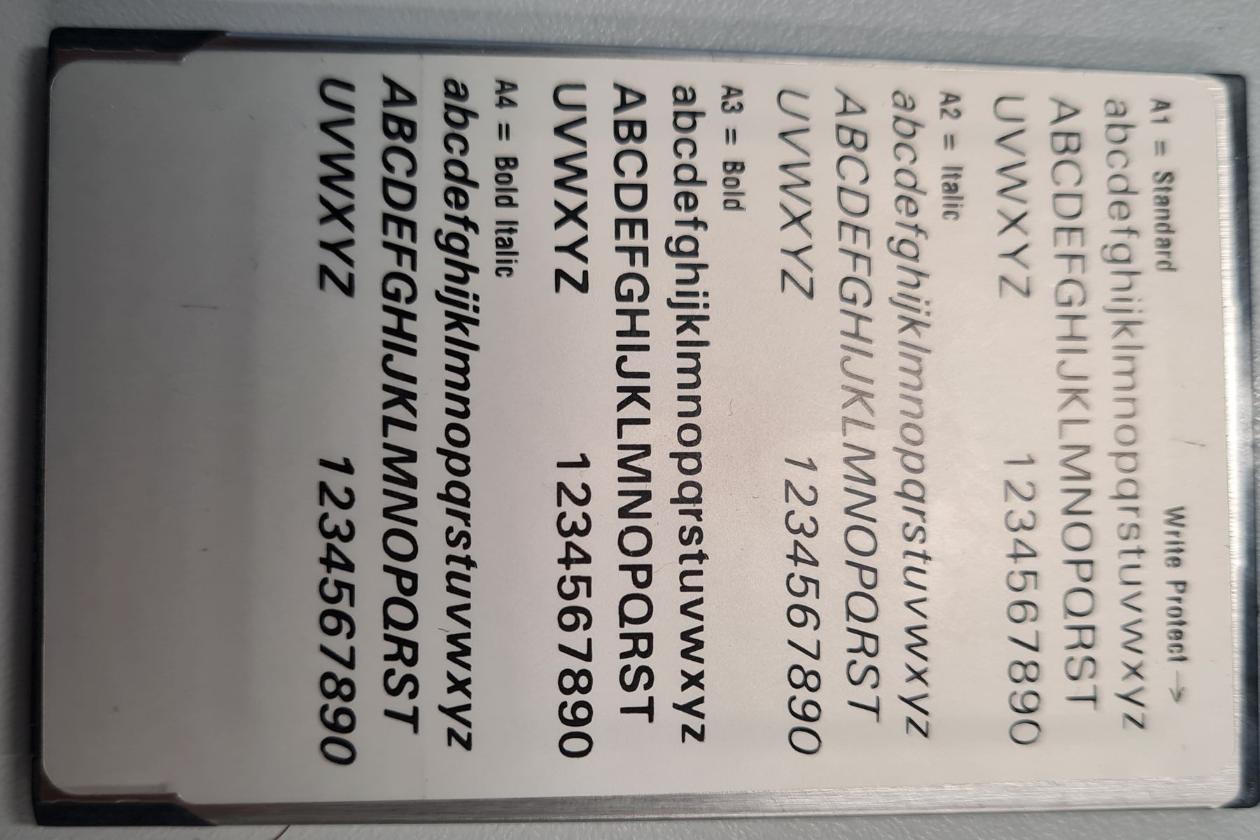 Schede di memoria: Flash Font 8 Megabyte Speicher von Zebra – Usato da Horw venduto da Arta20000 1