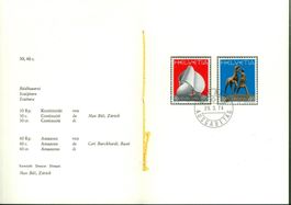 1974_PTT Heft 127; gebunden; SBK 556 + 557; ET gestempelt