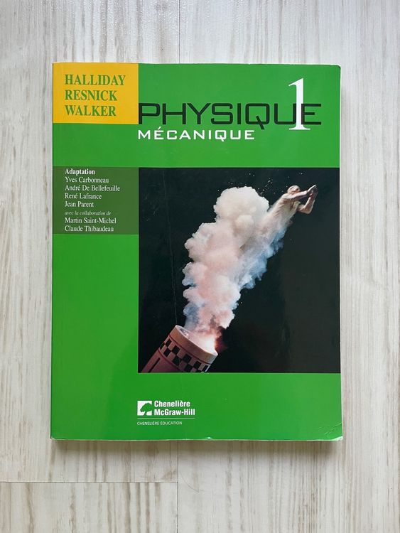 PHYSIQUE 1 Mécanique HALLIDAY RESNICK WALKER Kaufen auf Ricardo