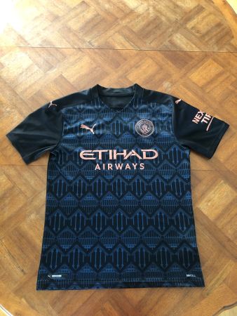 Manchester City away shirt 2020/2021 size M Black Puma