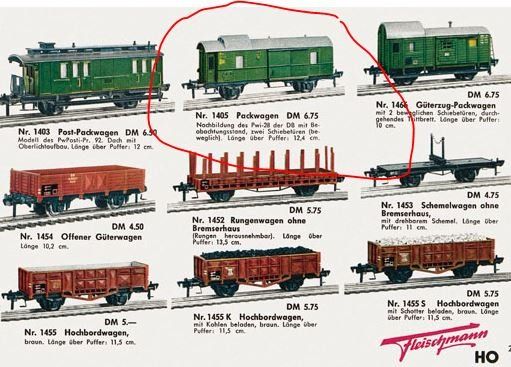 Fleischmann Modellini di ferrovie: Fleischmann H0: DB Packwagen – Usato da Niederhasli venduto da rail-duerst 6