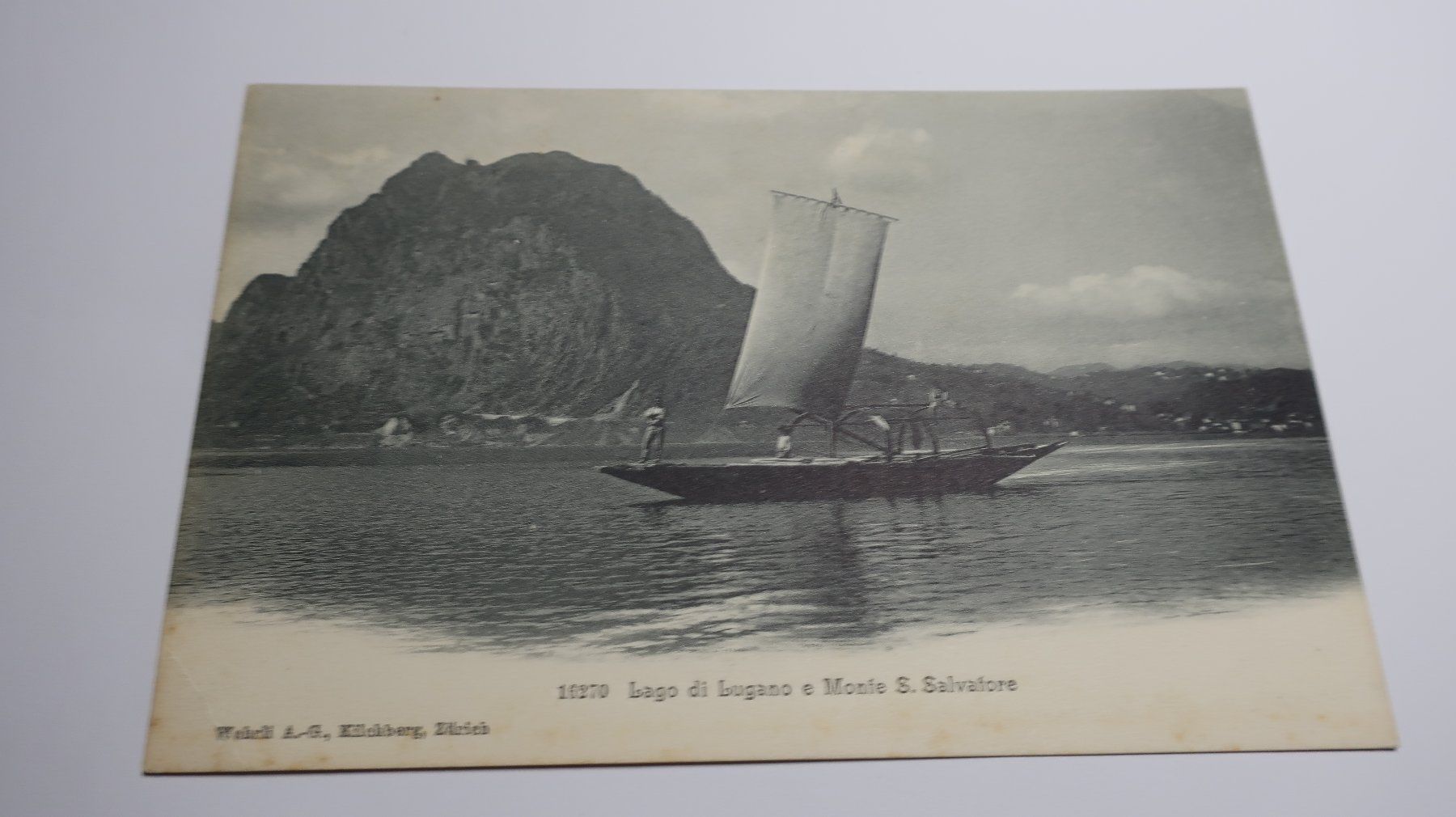 Cartoline postali: Lago di Lugano e Monte Salvatore – Usato da Cormoret venduto da Pascalll2001 1
