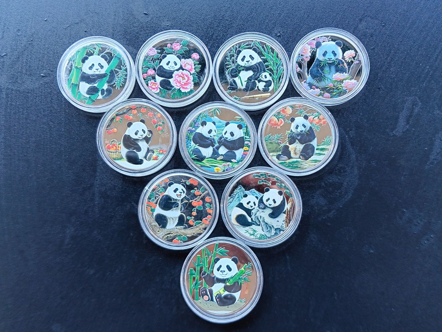 Tutti le monete: RÉPLIQUE--10 pièces de monnaie panda géant-- RÉPLIQUE – Nuovo e nell'imballaggio originale da pully venduto da gringoloko