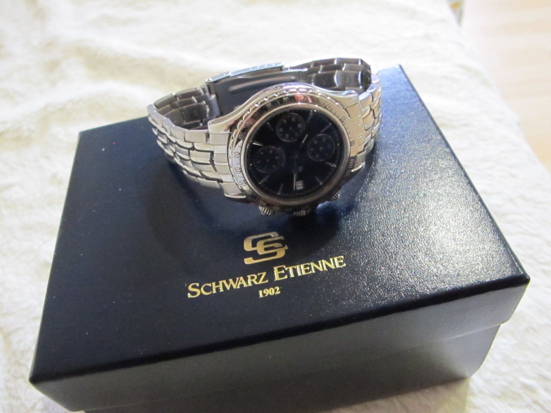 Orologi: Schwarz Etienne Routemaster Chrono Automatic Mit Box Herren – Usato da Altnau venduto da SwissGoldTime