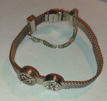 Pandora Armband Reflexion, Sicherheitskette, 2 Charms