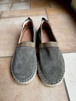 Sommer Espadrilles, Khaki Wildleder, Grösse 38, Top! (50)