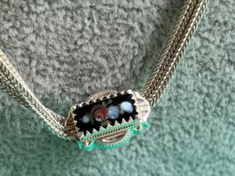 Schweizer Trachtenschmuck-Kette (eckige Schlangenkette)