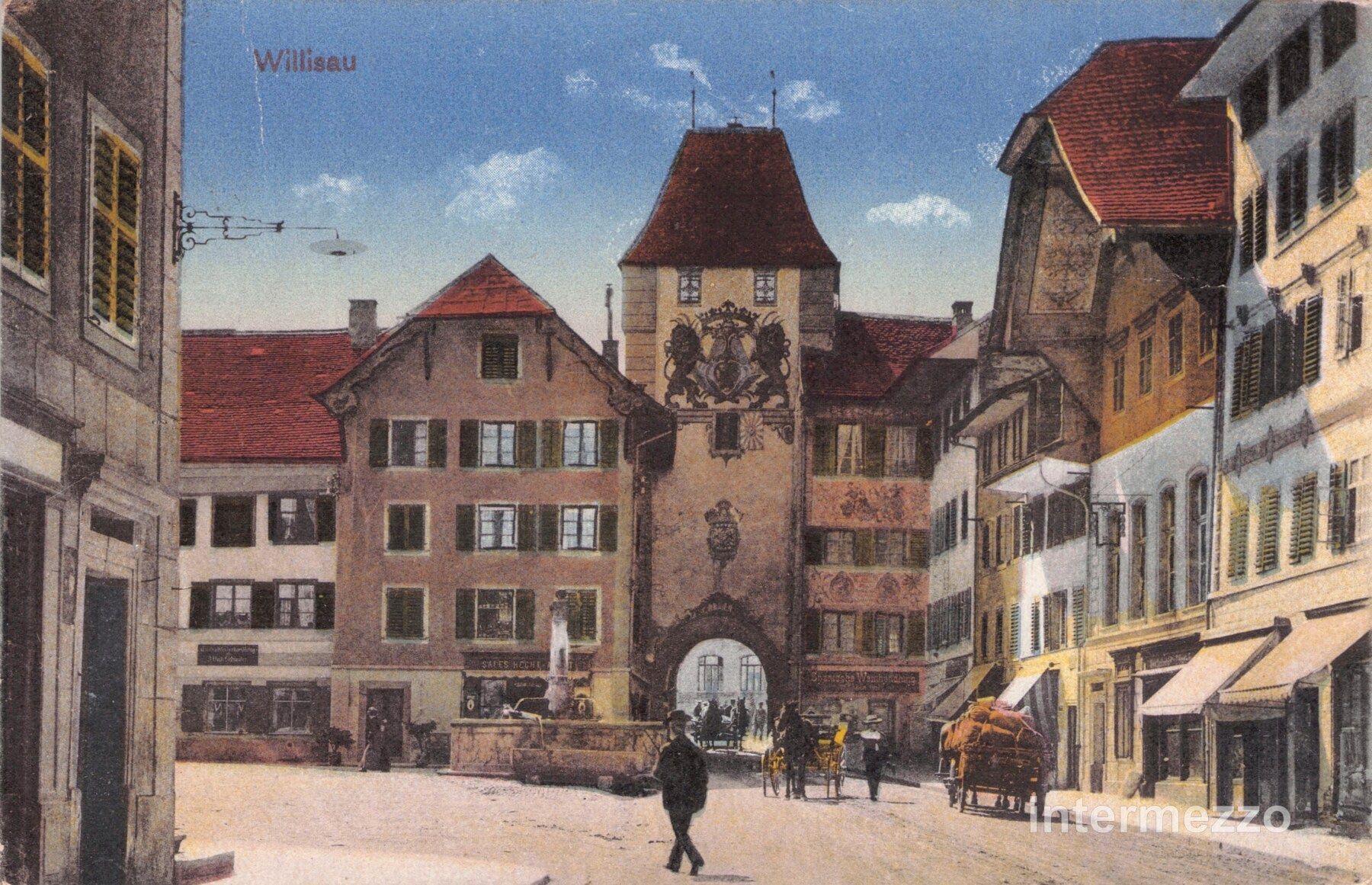 Cartoline postali: Willisau LU // 1919 Stadttor – Usato da Basel venduto da intermezzo12