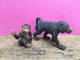Schleich Pavian Affe mit  Baby