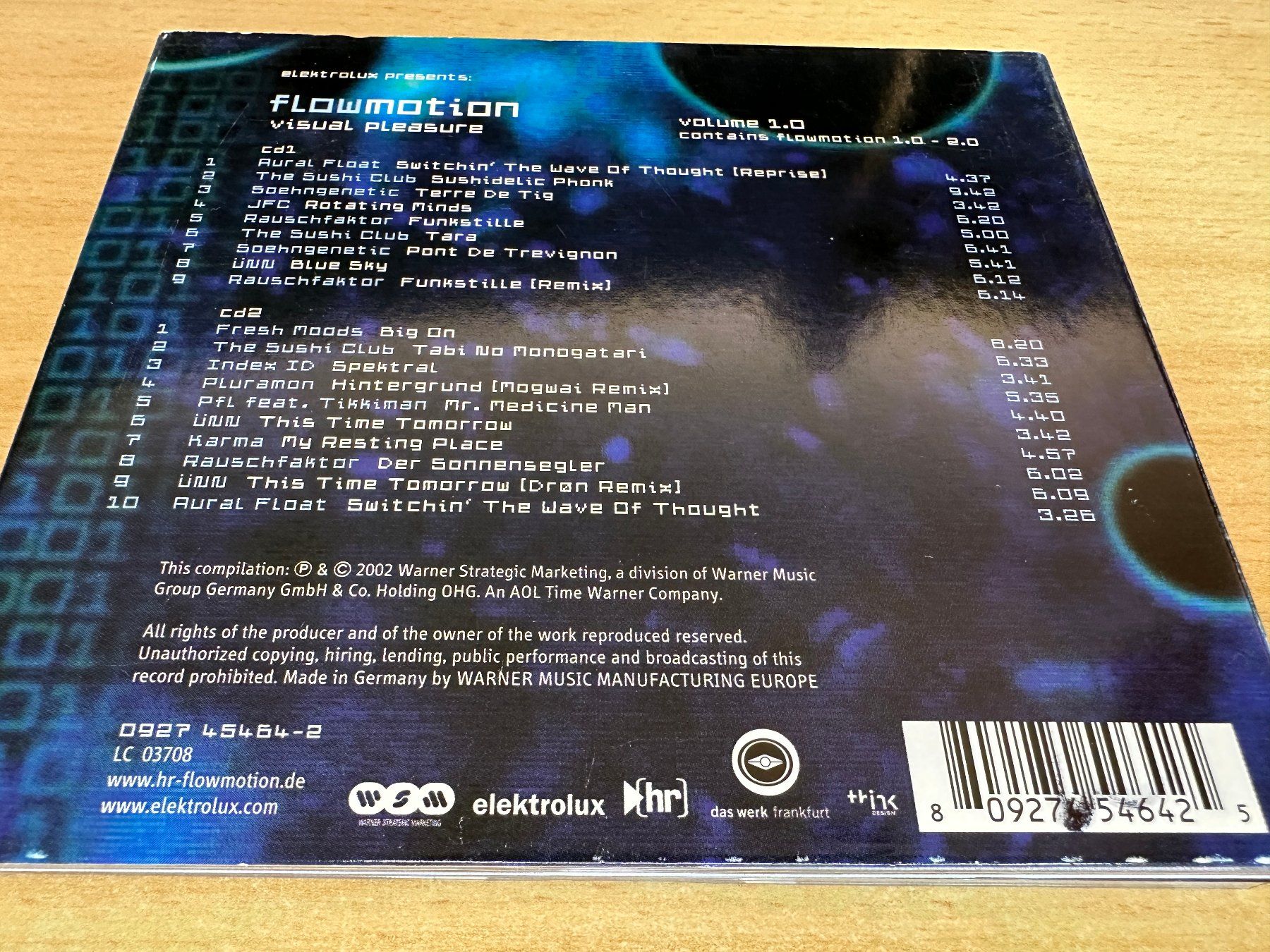 CD: Various – Flowmotion (Visual Pleasure) Volume 1.0 - 2 CD – Usato da Rikon im Tösstal venduto da Alpenmutz 1