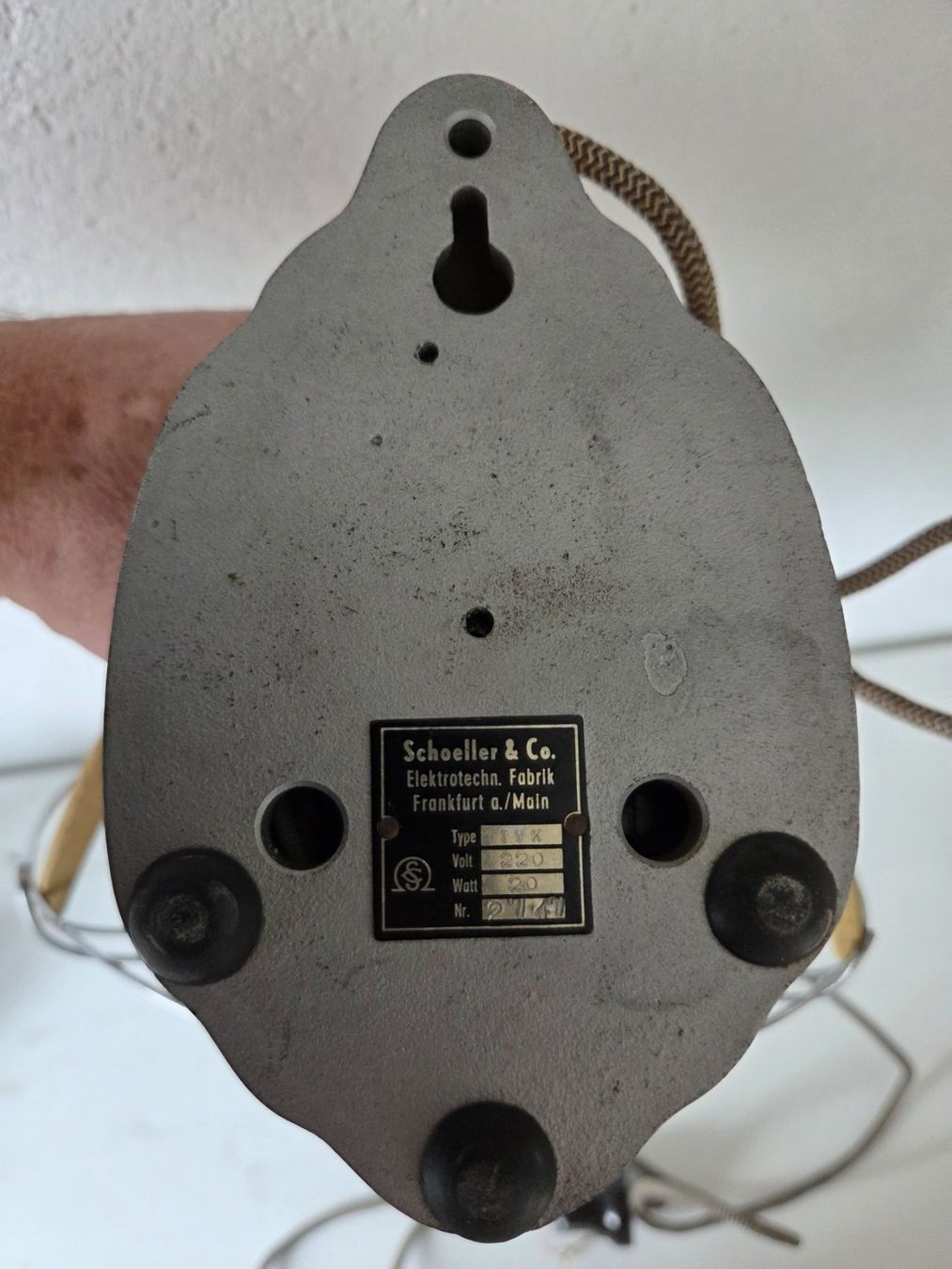 Ventilatori: Ventilator Mod. Libelle von Schoeller Frankfurt – Usato da Laufen venduto da dixiemen 2