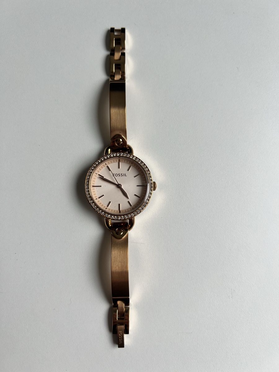 Fossil Uhren: Fossil Damenuhr Roségold Glitzer – Gebraucht aus Wittenbach von Tamara113