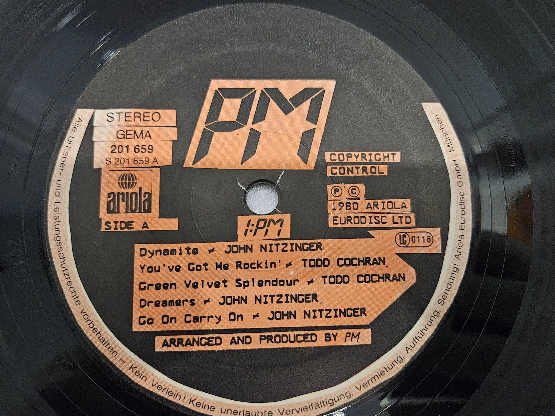 Dischi in vinile: PM – 1:PM – Usato da Uster venduto da Vinyl-Leidenschaft 4