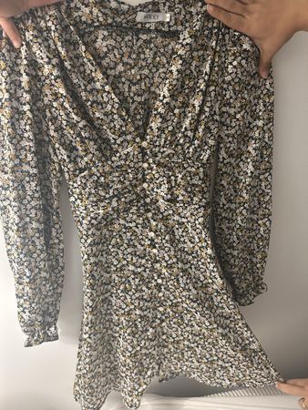 Pretty flower dress white icy 