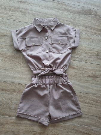 Cooles Mädchen Outfit - Bluse und Shorts für 3-4 Jahre