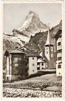 Eglise de ZERMATT et CERVIN ca. 1935 (VS)