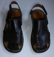 Herren Sandalen, Leder schwarz Grösse 41
