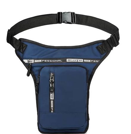 Neue Modische Bauch/Umhängetasche (blau) mit vielen Fächern