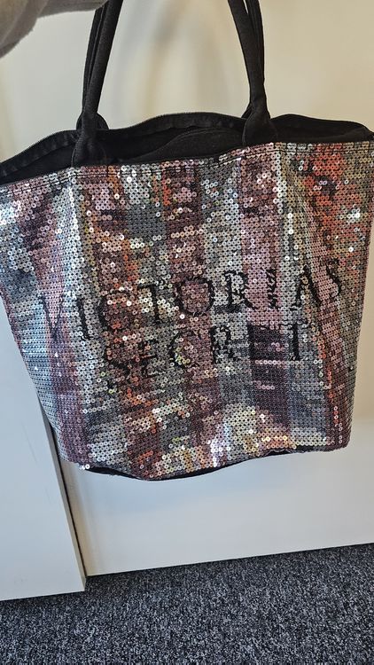 Sac Fourre-tout Victoria's Secret Rose Irisé - Modèle Bling 25 Weekender, Rare Et Pratique