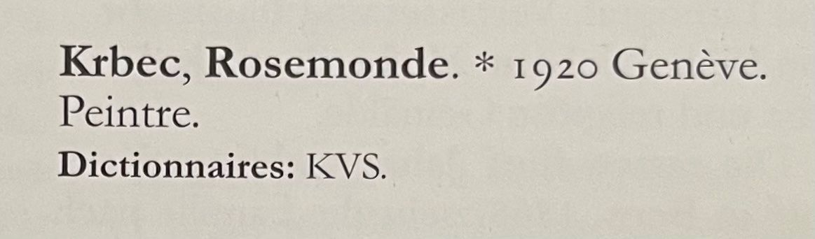 Dipinti: Krbec Rosemonde (1920-2000) – Usato da Grosshöchstetten venduto da Perle1951 4