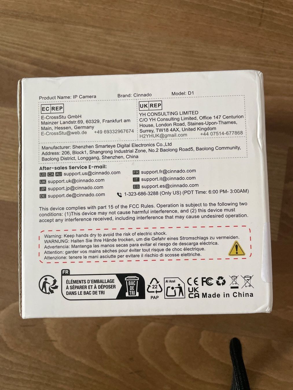 Webcam: Cinnado D1 - 2 K - Indoor Security Camera - NEU – Nuovo e nell'imballaggio originale da Winterthur venduto da Schwestere 1