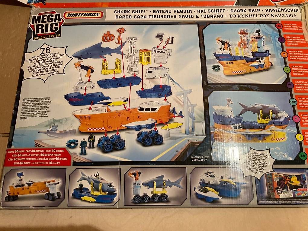 Mega Baukästen: Matchbox Mega Rig  - Bateau Requin + Zodiac sous-marin – Gebraucht aus Belmont-sur-Yverdon von Manu1112