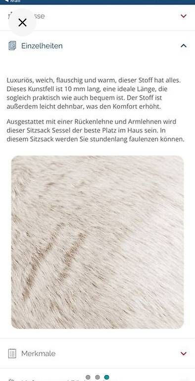 Poltrone: Sitzsack beige – Usato da Spreitenbach venduto da Brm4 1