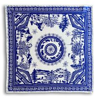 Nickituch SCHERENSCHNITT Decke 55 cm x 55 cm Tuch BLAU