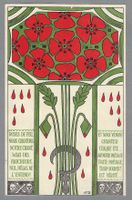 1915, JUGENDSTIL-AK UNION FÉMININE ARTS DÉCORATIFS NEUCHÂTEL