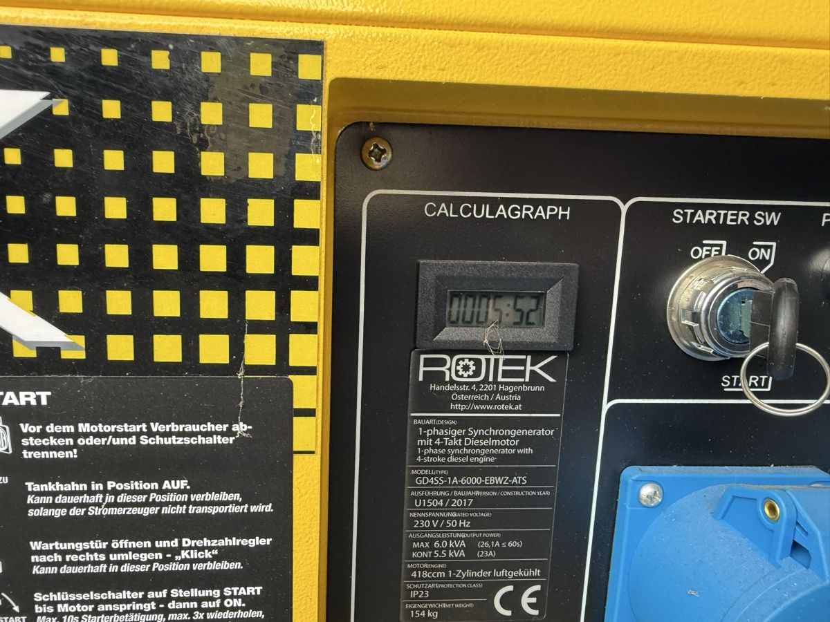 Generatori di corrente: Leistungsstarker Rotek Diesel Stromgenerator – Nuovo (secondo la descrizione) da grosswangen venduto da Poliniman0 4