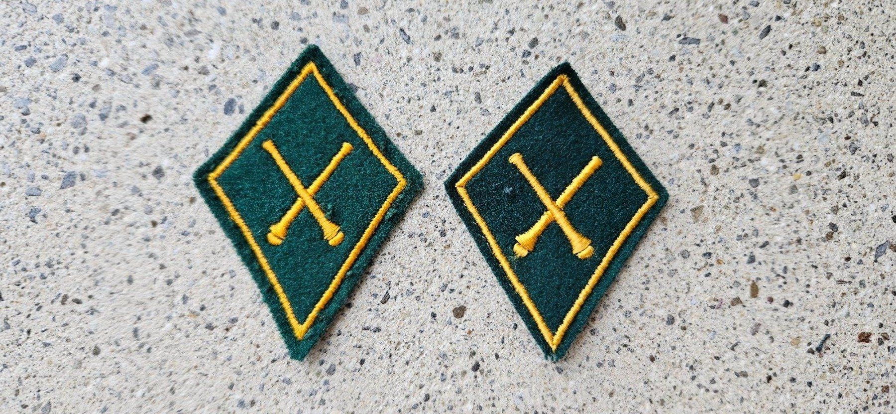 Schweizer Armee Placchette & Badge: *** Kragenspiegel / Kragenpatten *** – Usato da Riedholz venduto da fr_sIruP