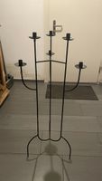 Kerzenständer Metall schwarz Höhe ca. 112 cm 6-armig gebrauc