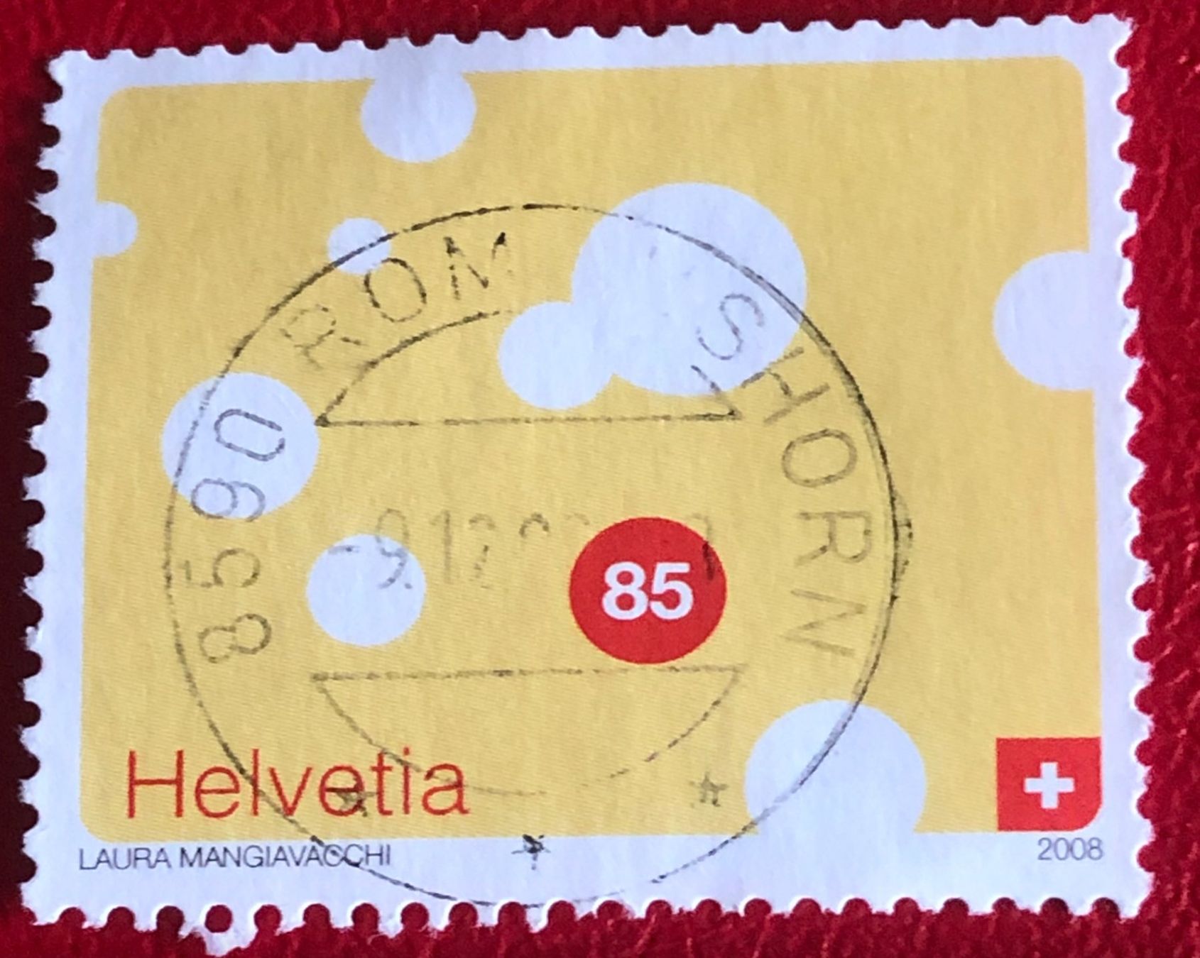 Tutti i francobolli: Nr.1284 Käse VOLLGESTEMPELT Romanshorn – Usato da Aarau venduto da Billa007