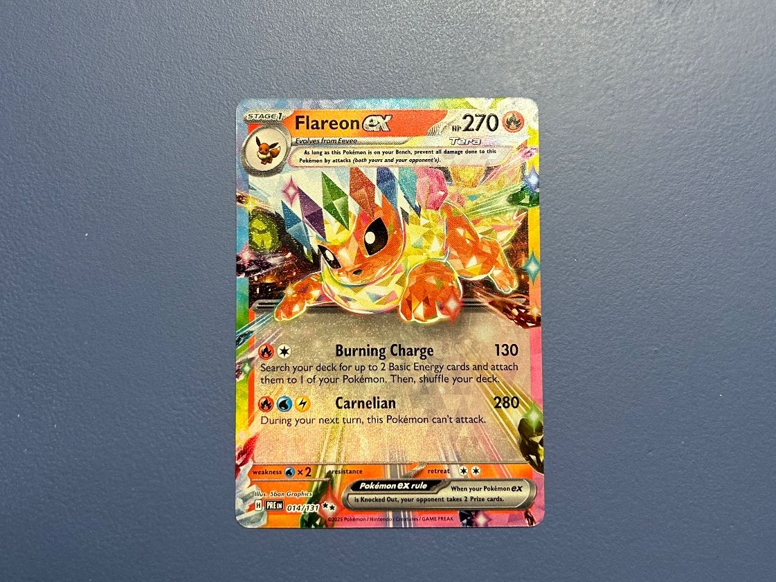 Pokémon Carte collezionabili: Pokémon Flareon Ex 014/131 Prismatic Evolution EN – Usato da Schlieren venduto da happymerchant64