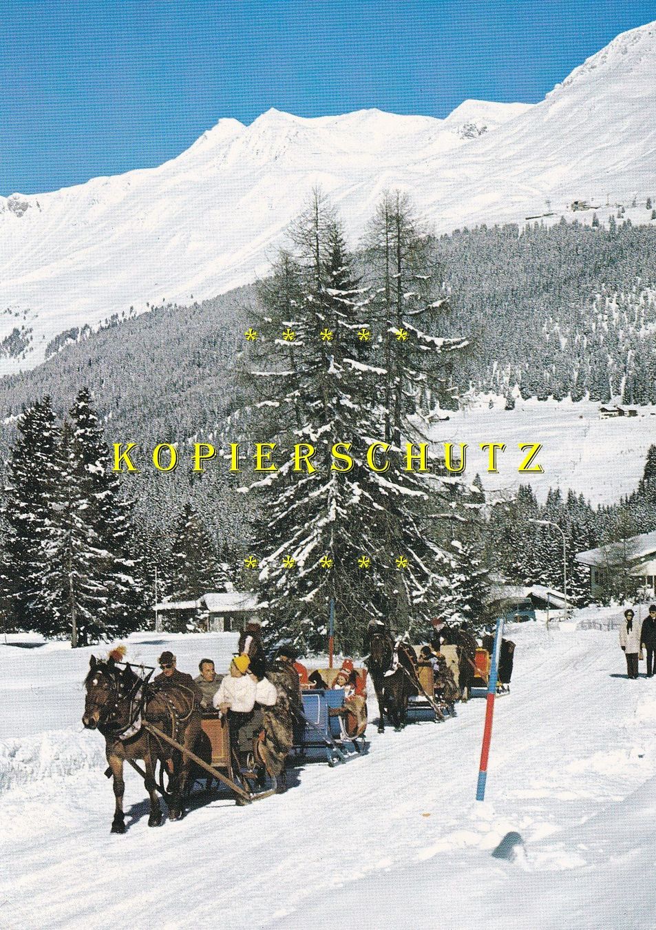 Ansichtskarten: Lenzerheide-Valbella - Pferdeschlittenfahrt /ay – Gebraucht aus Hombrechtikon von Rudolf07