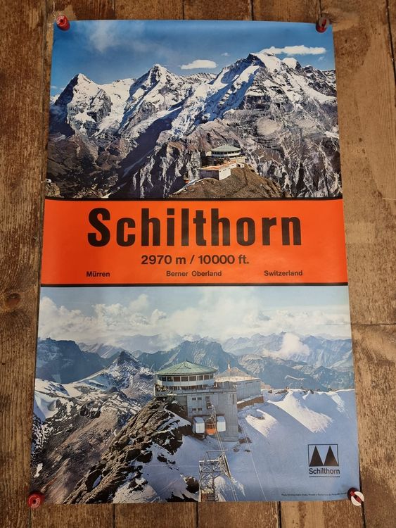 Vintage Plakat Poster Schilthorn Piz Gloria | Kaufen Auf Ricardo