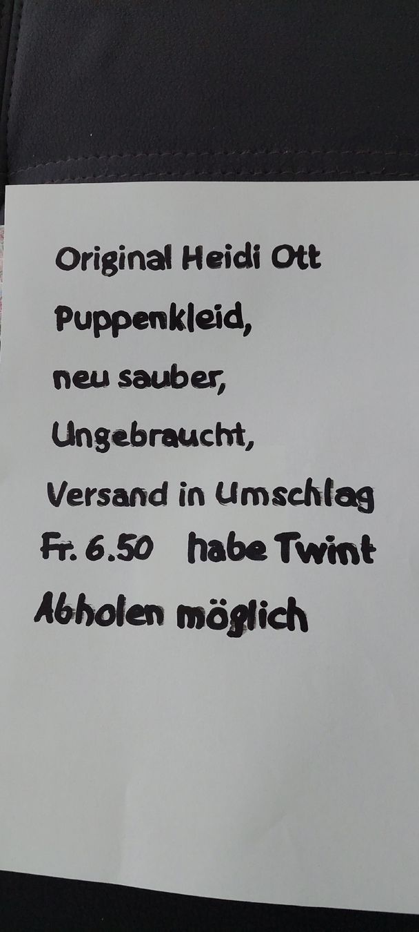 Heidi ott Puppen: Heidi Ott Puppenkleid  – Neu (gemäss Beschreibung) aus Muri AG von nindo1 1