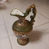 Keramik Krug/Blumen Vase mit Relief Muster, Top!