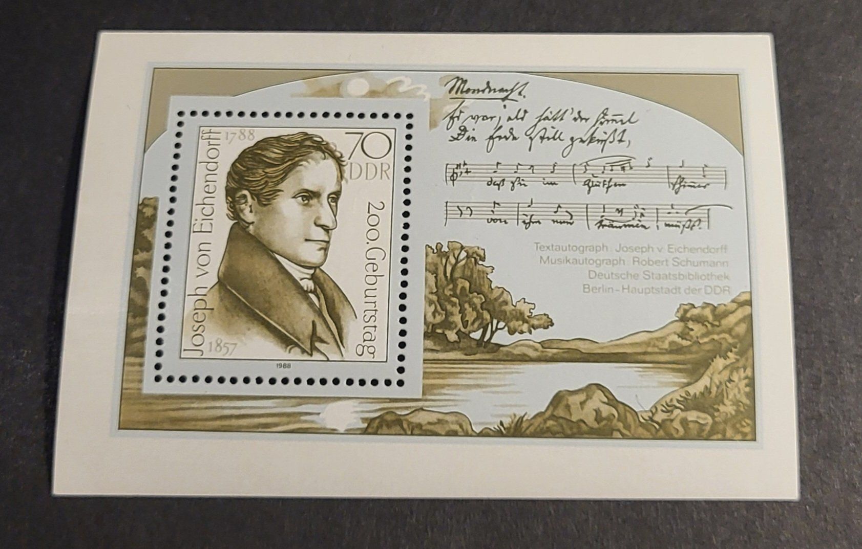 Tutti i francobolli: DDR 1988 block briefmarke – Usato da St Gallen venduto da Stampsalshobby