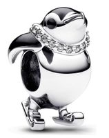 Pandora Ski Pinguin Charm Silber 925 Zirkonia 792988C01 Neu