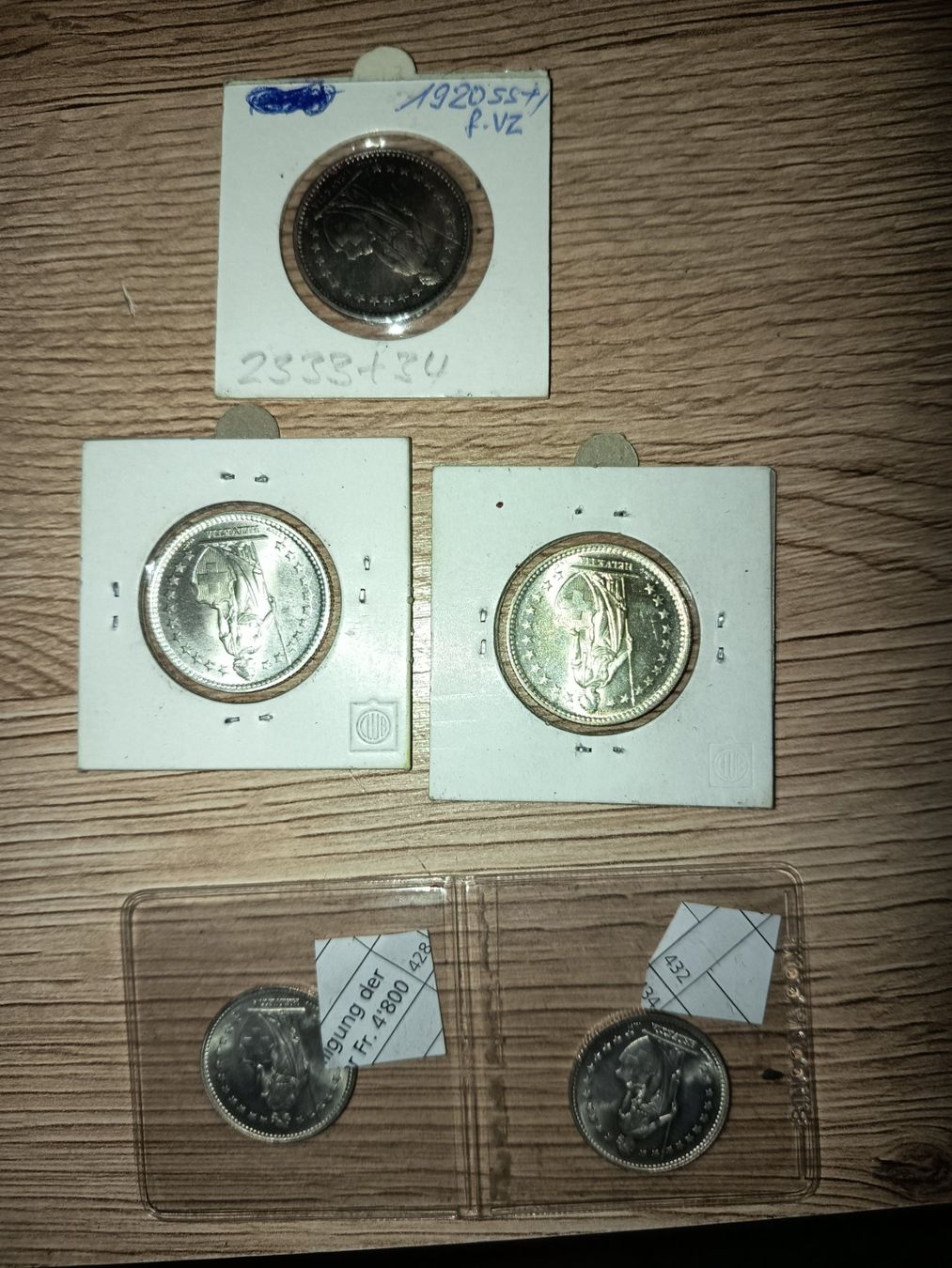 Alle Münzen: schweizer franken fr.- 5 stk – Gebraucht aus Wattwil von LuckyLegoandCoins 2